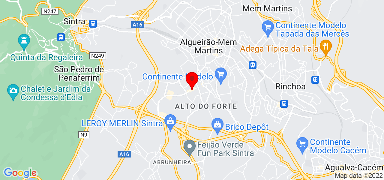 PanoramaPVC - Lisboa - Sintra - Mapa