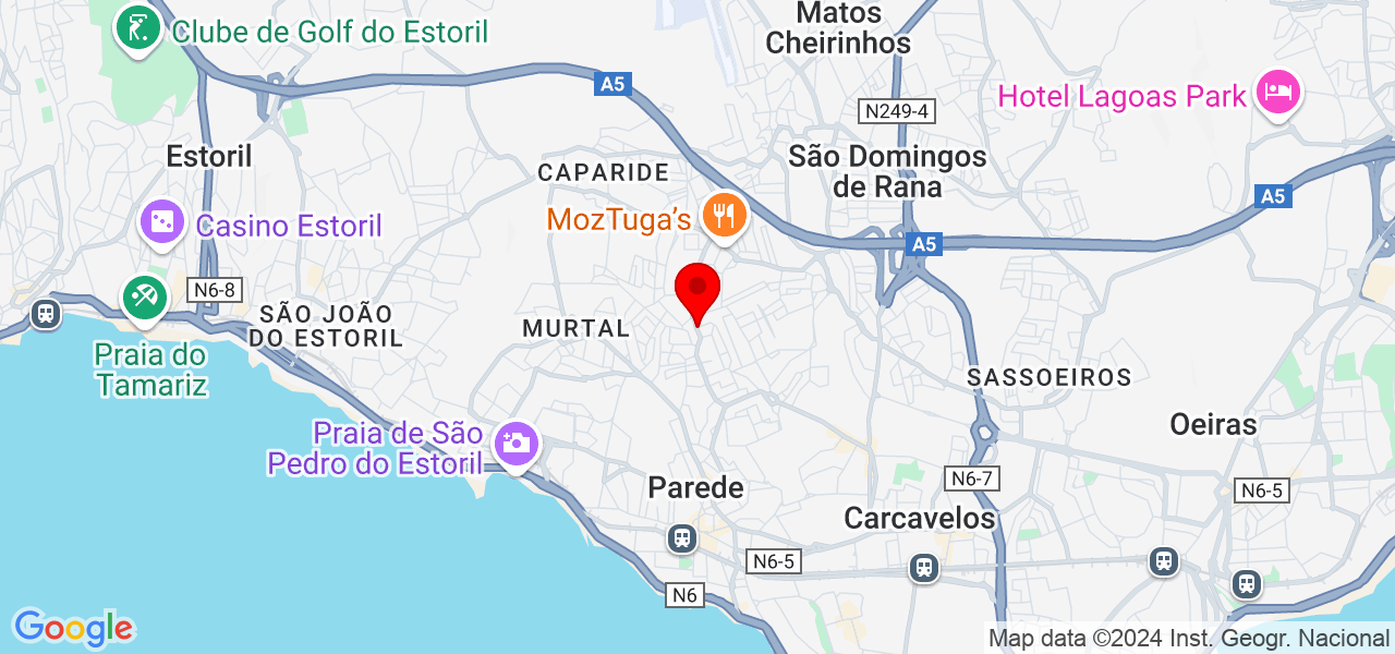 Sandra Abafa - Lisboa - Cascais - Map