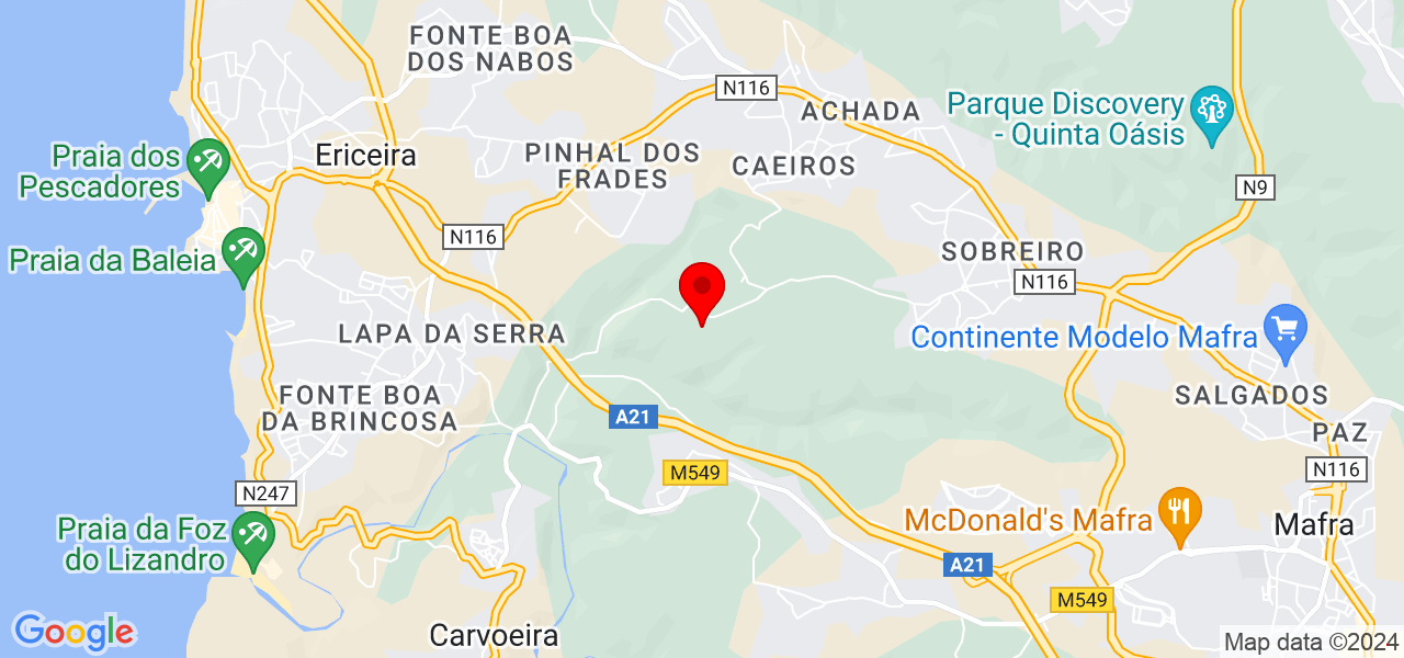 Leonardo - Lisboa - Mafra - Mapa