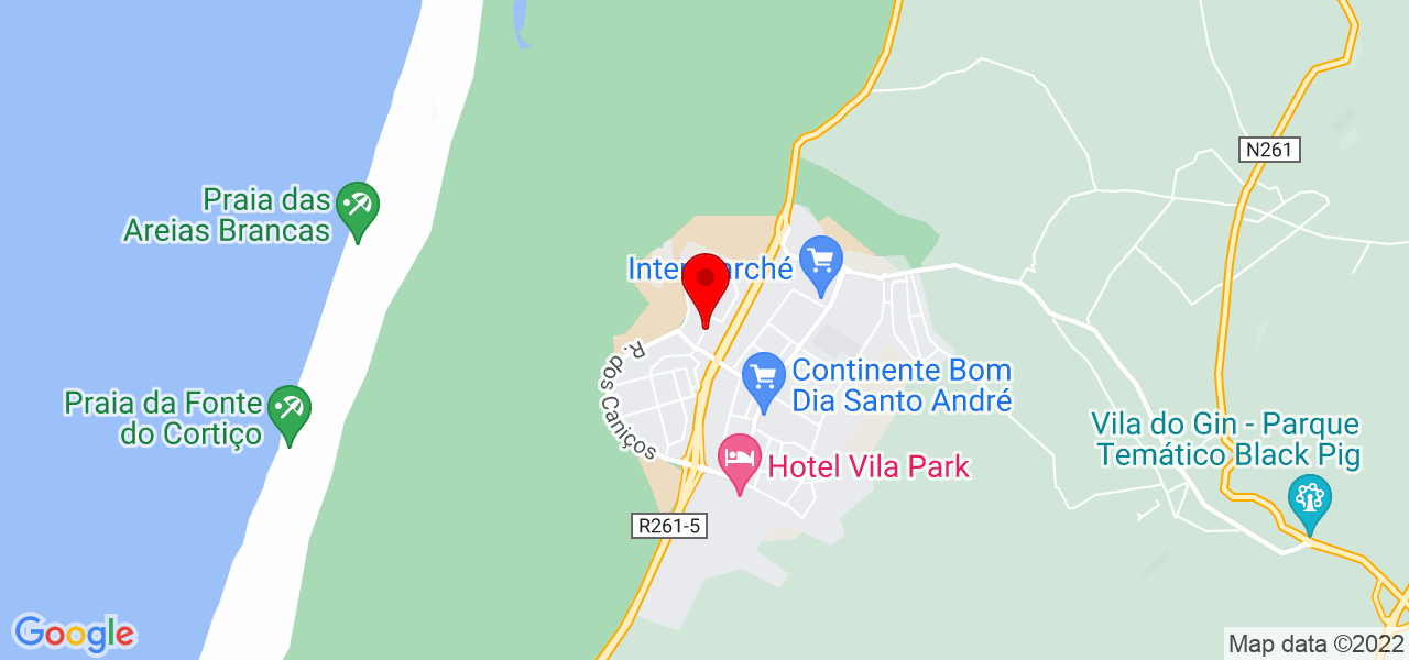 Msousap - Setúbal - Santiago do Cacém - Mapa