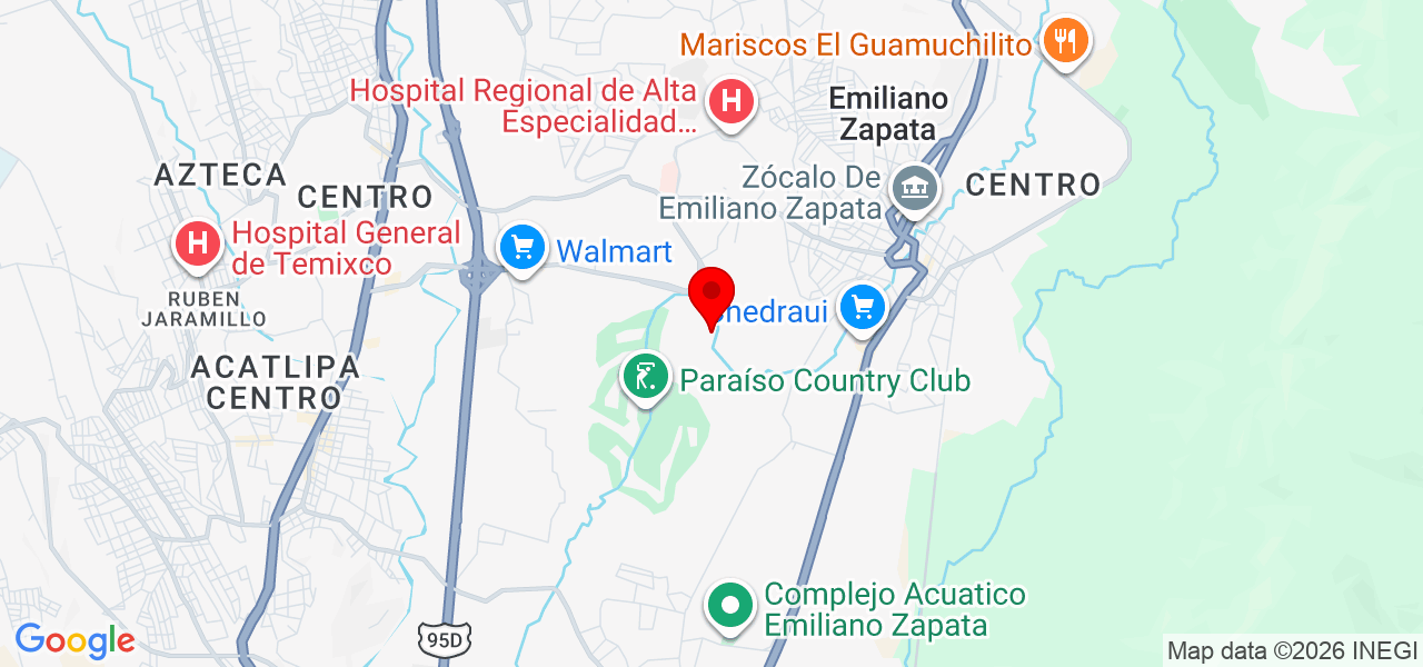 Yogaser - Morelos - Emiliano Zapata - Map