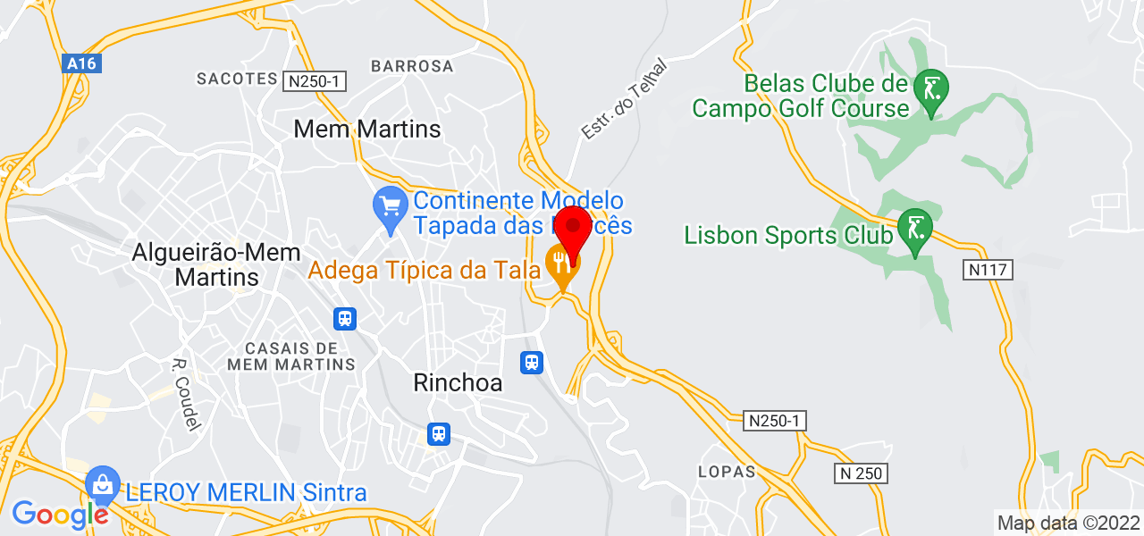 Karina Barros - Lisboa - Sintra - Map