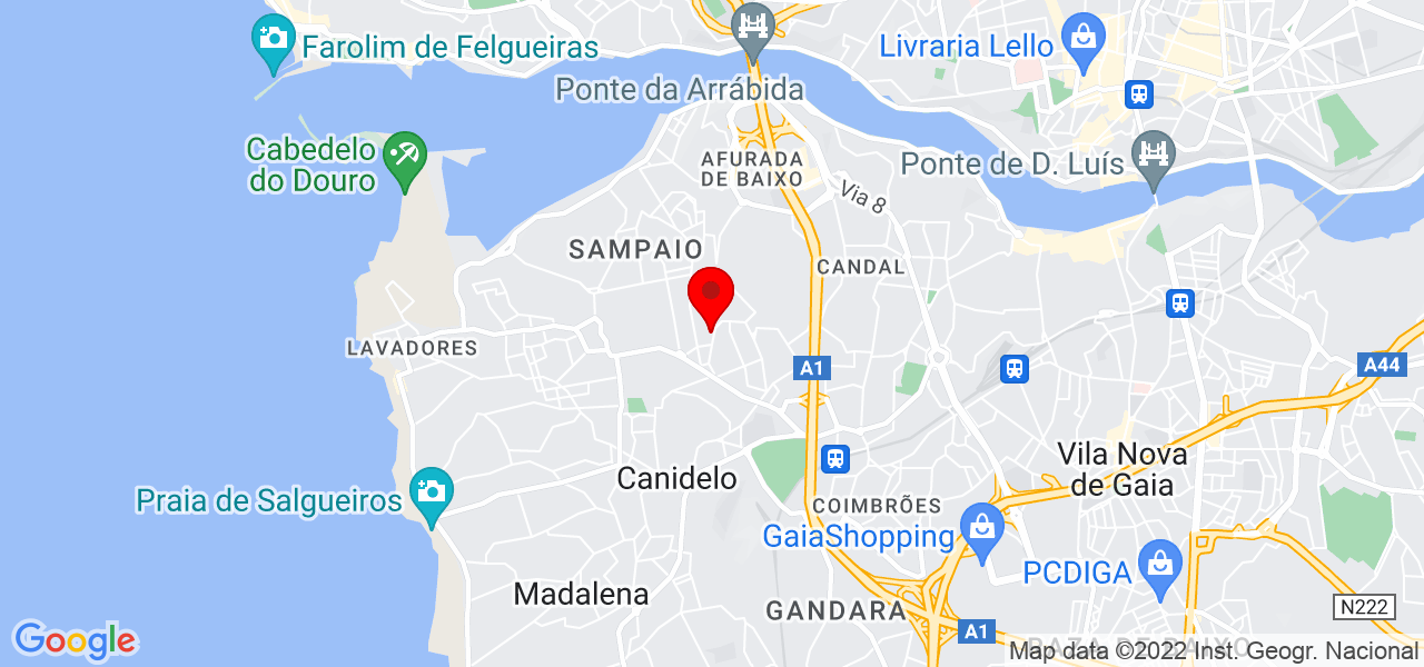 Luis monteiro - Porto - Vila Nova de Gaia - Mapa
