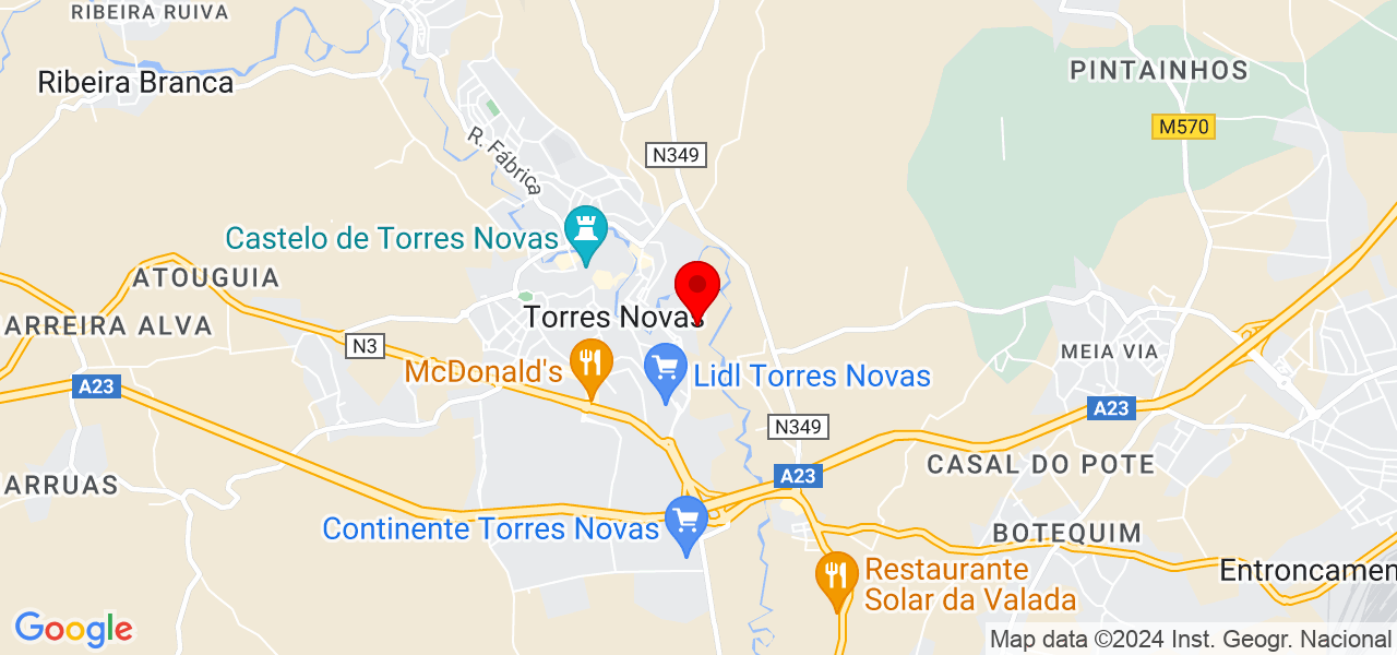 Sofia Rodrigues - Santarém - Torres Novas - Mapa