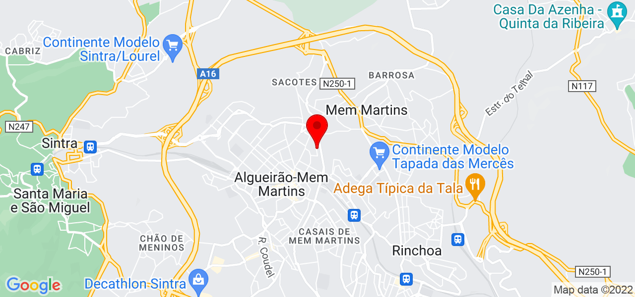 Rui Carvalho - Lisboa - Sintra - Mapa