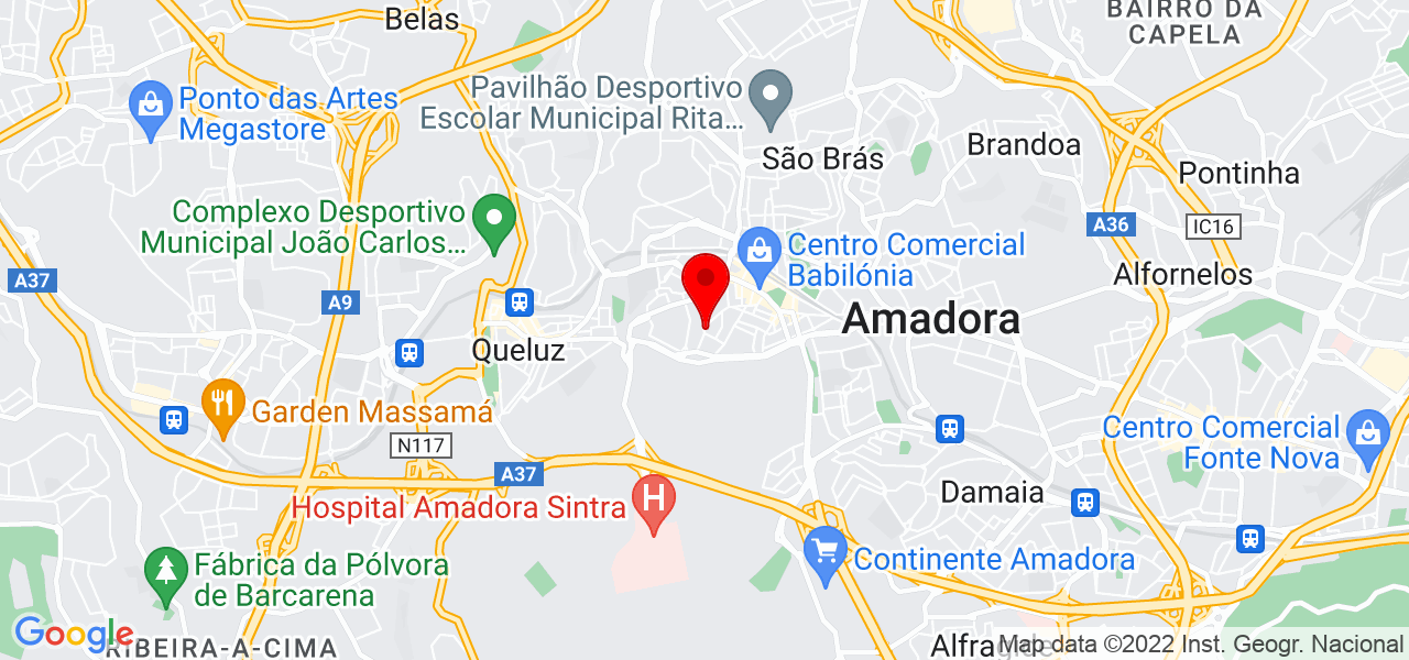 Irina - Lisboa - Amadora - Mapa