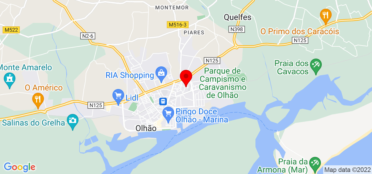 Mariana Neves - Faro - Olhão - Mapa