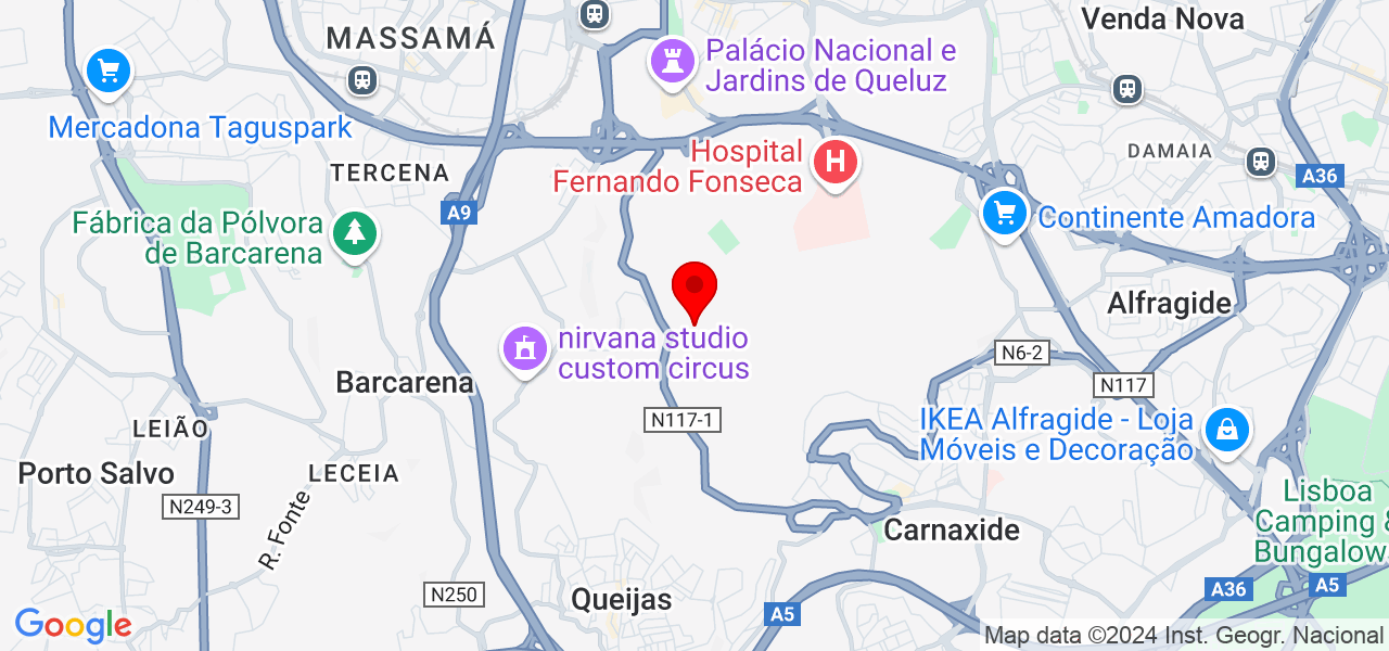 Eugeniu - Lisboa - Amadora - Mapa