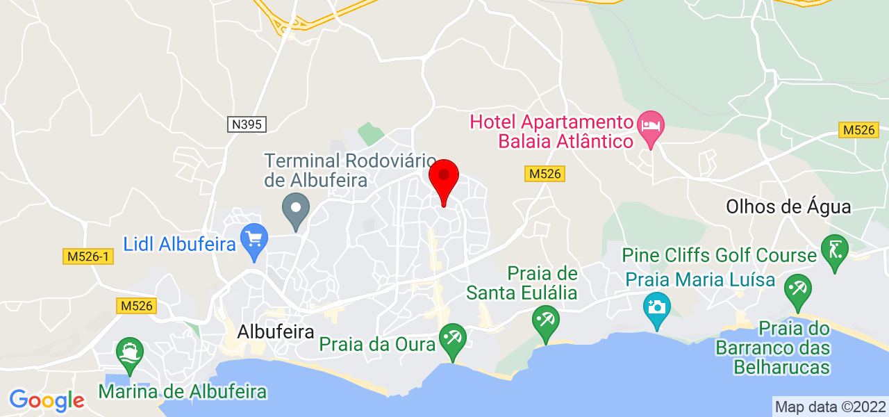 Ronaldo ART - Faro - Albufeira - Mapa