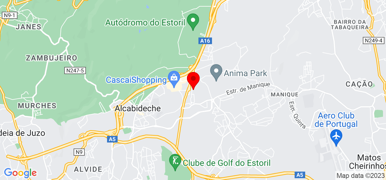 Horta do Leite - Lisboa - Cascais - Mapa