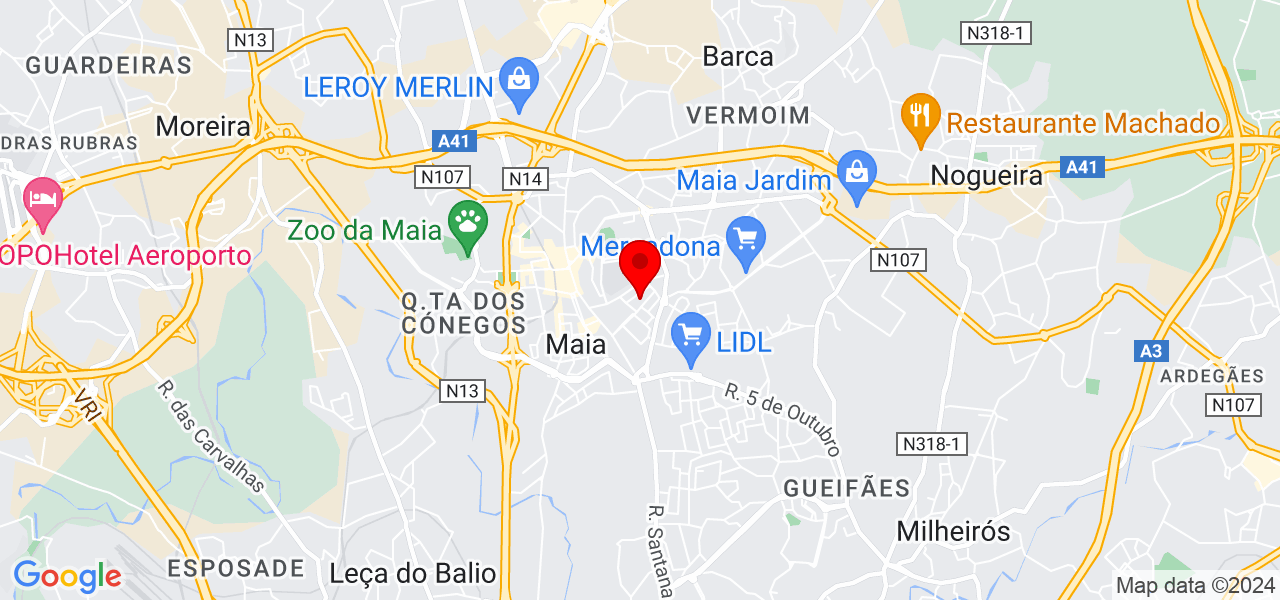 Cassiano Sousa - Porto - Maia - Mapa