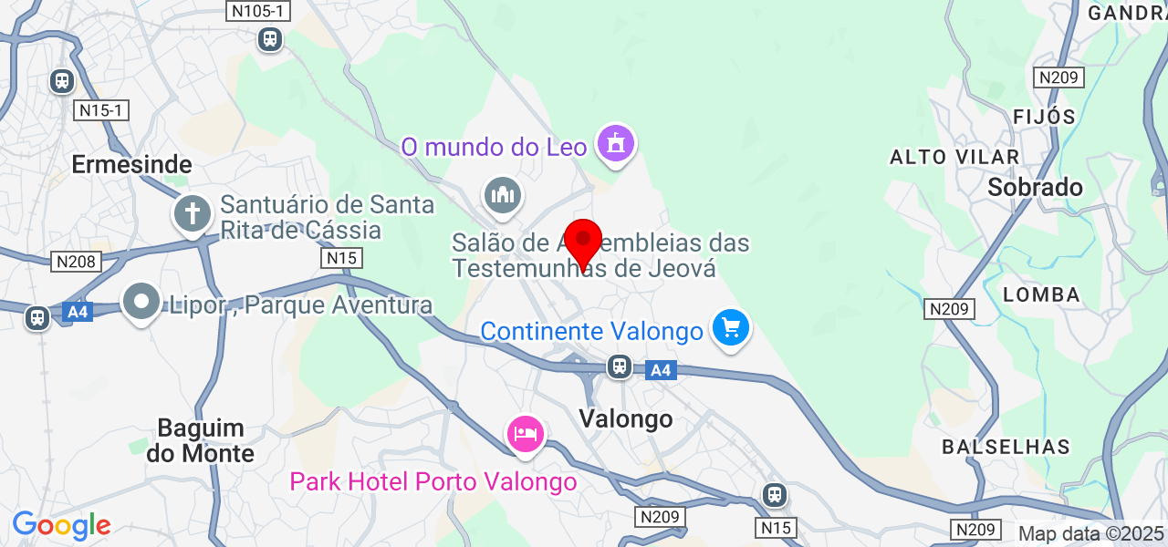 João Miranda - Porto - Valongo - Map