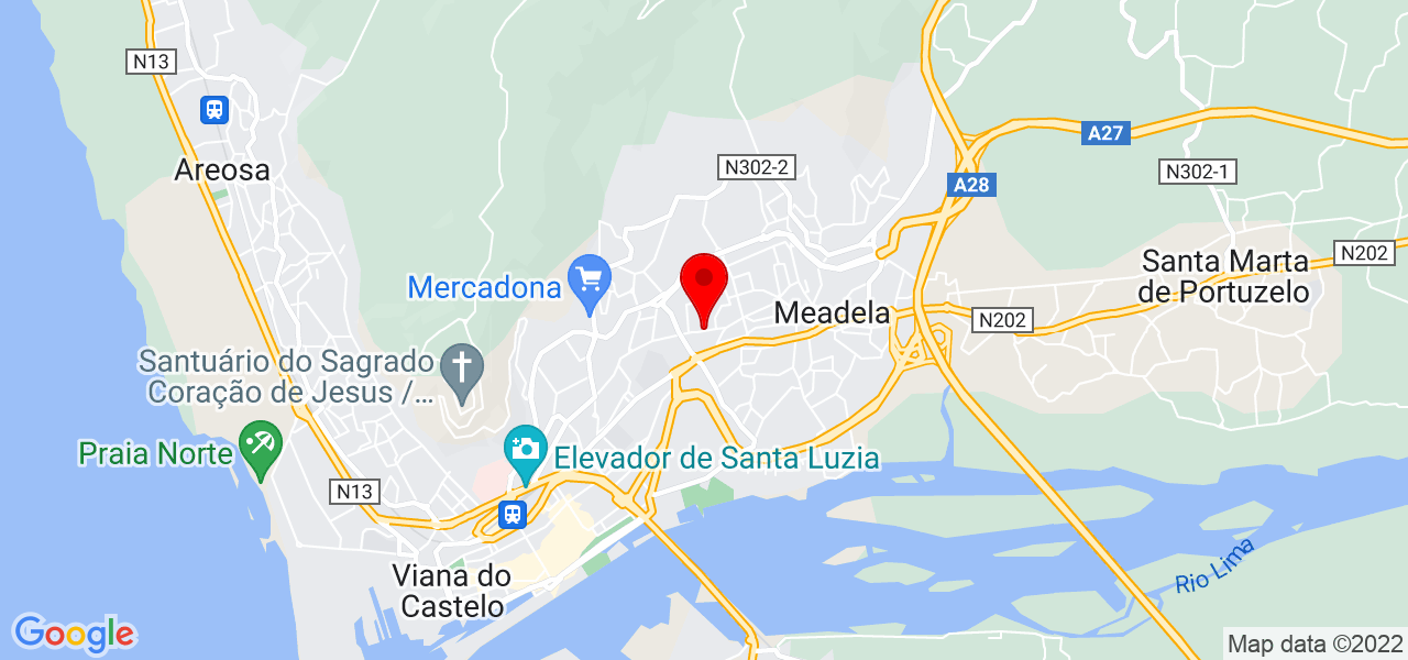 Passeio de cāes - Viana do Castelo - Viana do Castelo - Mapa