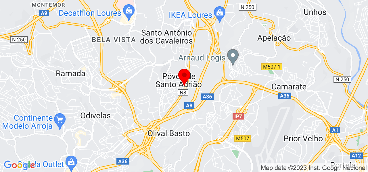Nhioda Mendon&ccedil;a - Lisboa - Odivelas - Mapa