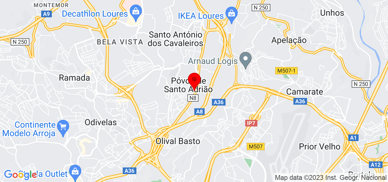 Nhioda Mendonça - Lisboa - Odivelas - Map