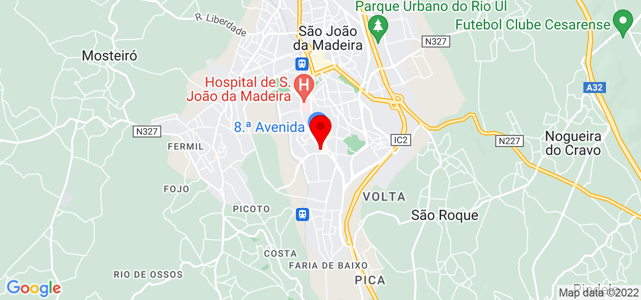 Larissa - Aveiro - São João da Madeira - Mapa