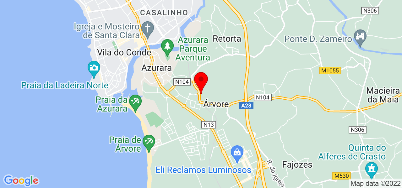 Iris - Porto - Vila do Conde - Mapa