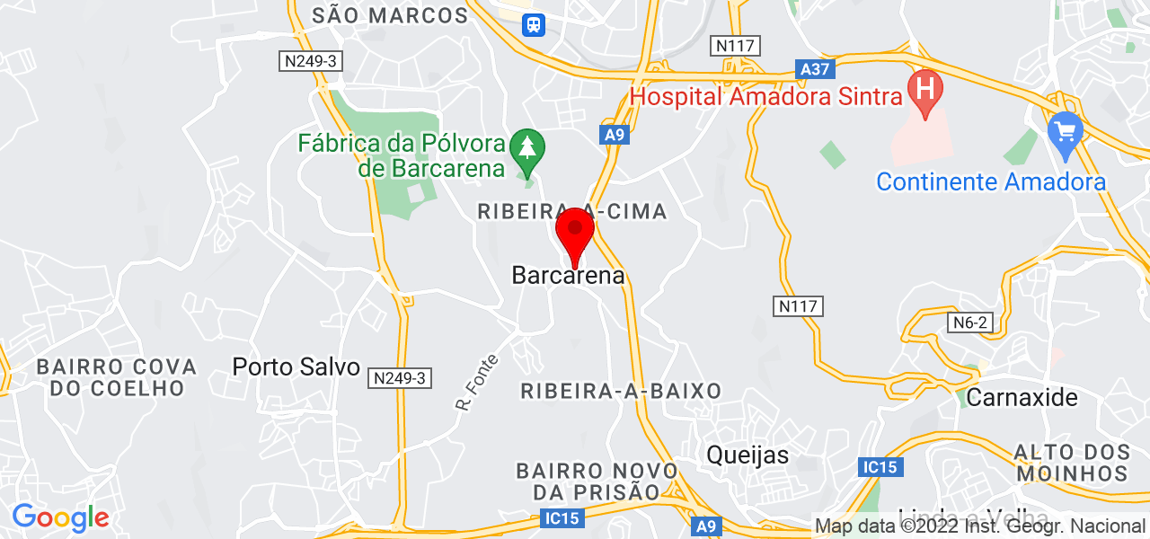 S&eacute;rgio Lisboa - Lisboa - Oeiras - Mapa