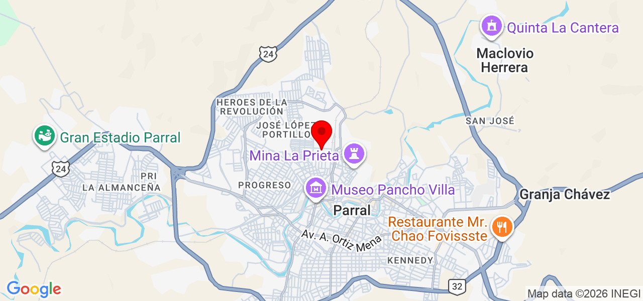Rocio Janeth López Alvarez seguridad y rapidez será mi lema con usted - Chihuahua - Hidalgo del Parral - Map