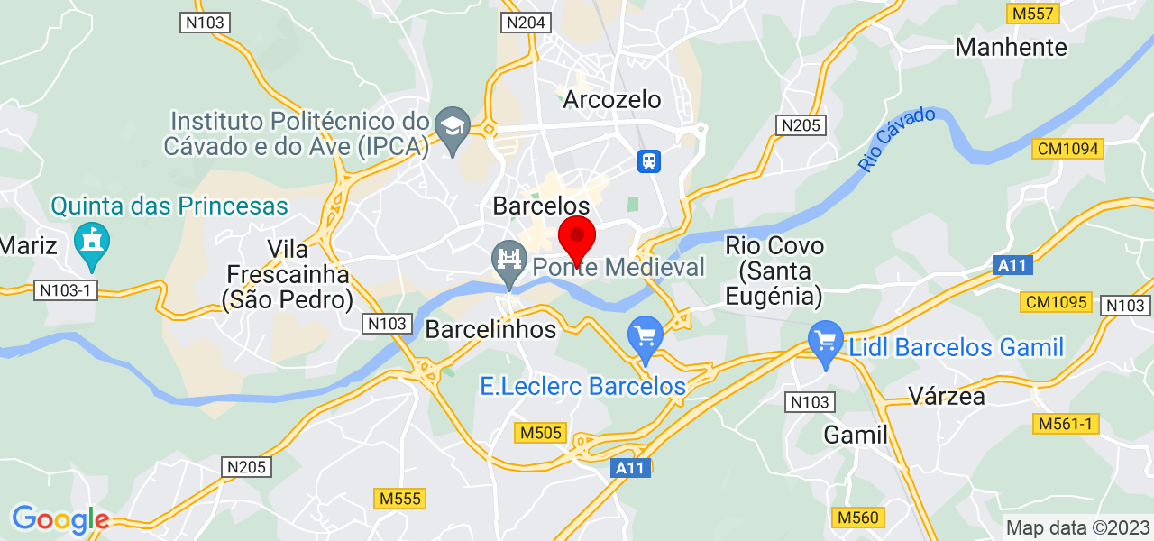 Daiana - Braga - Barcelos - Mapa