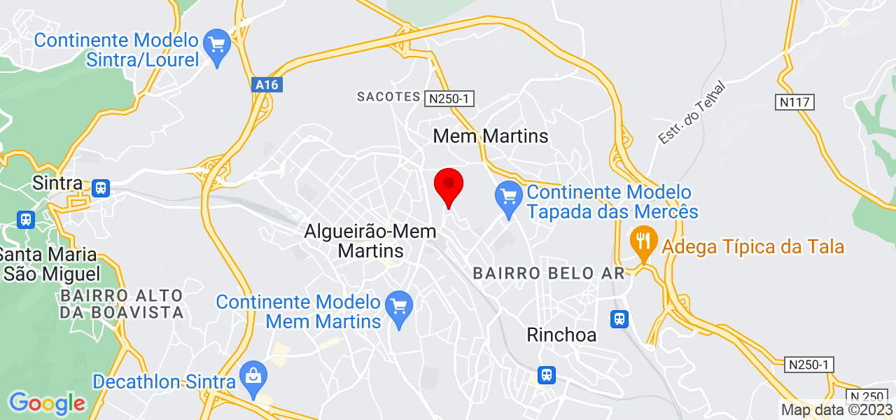 C&eacute;sar  portela - Lisboa - Sintra - Mapa