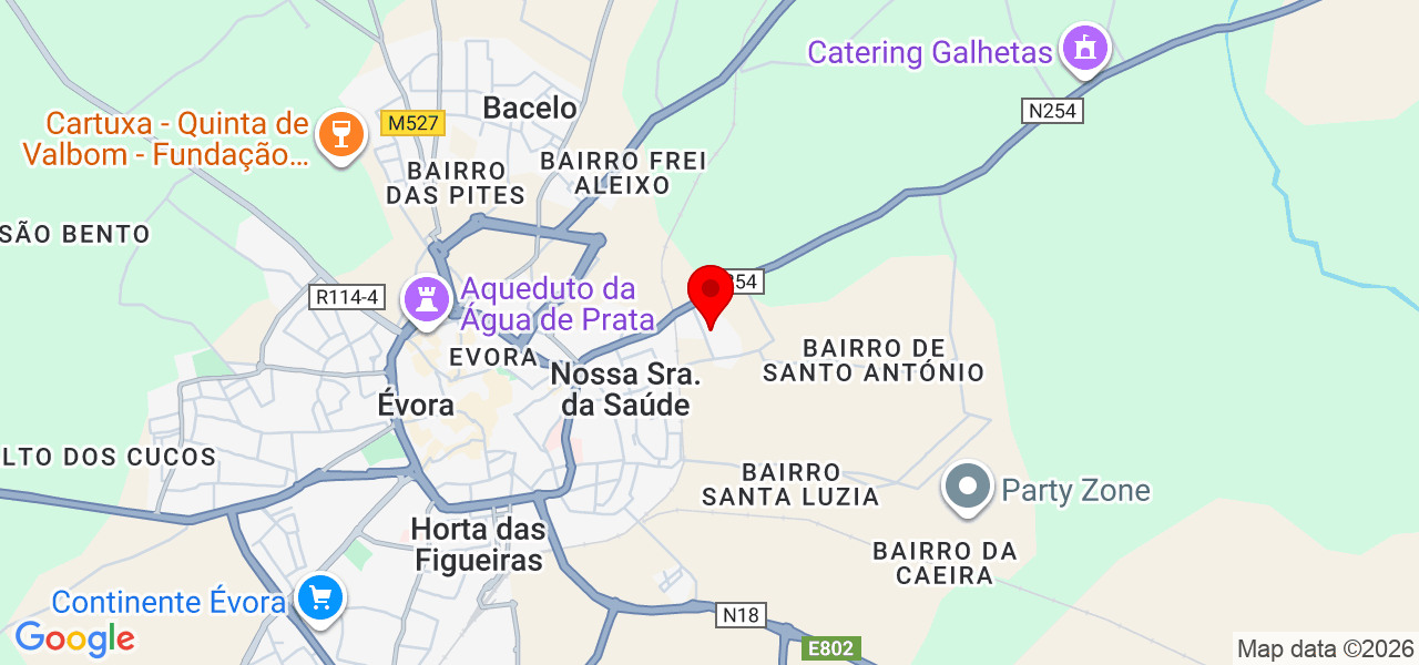 Eletricista 24h - Évora - Évora - Mapa