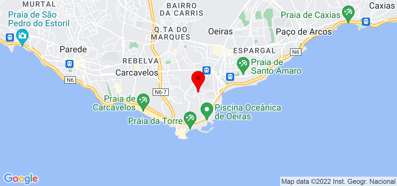 Escola de C&atilde;es Carlos Cordeiro - Lisboa - Oeiras - Mapa