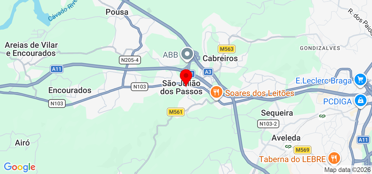 Juliana Baptista - Braga - Braga - Mapa