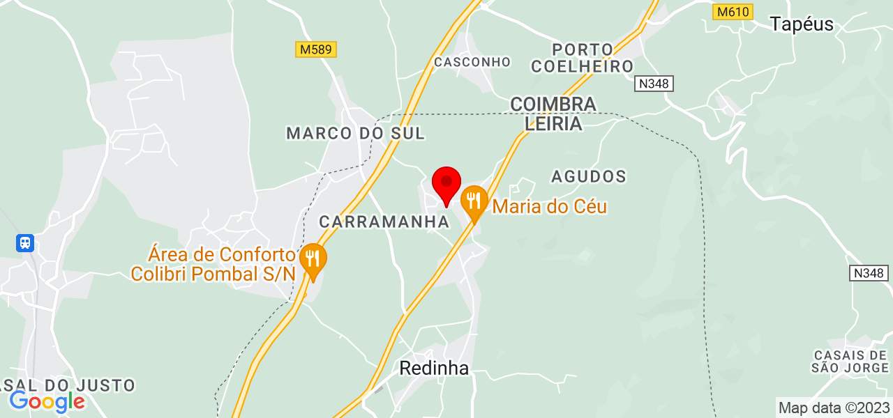Luis Santos - Leiria - Pombal - Karte