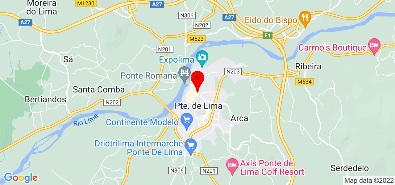 Tom&aacute;s Guerra - Fotografia - Viana do Castelo - Ponte de Lima - Map