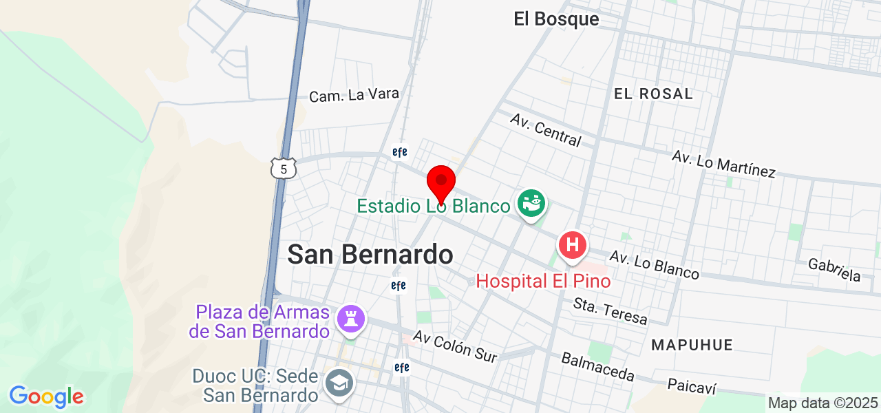 Estudio argazkia - Región Metropolitana de Santiago - Maipo - Mapa