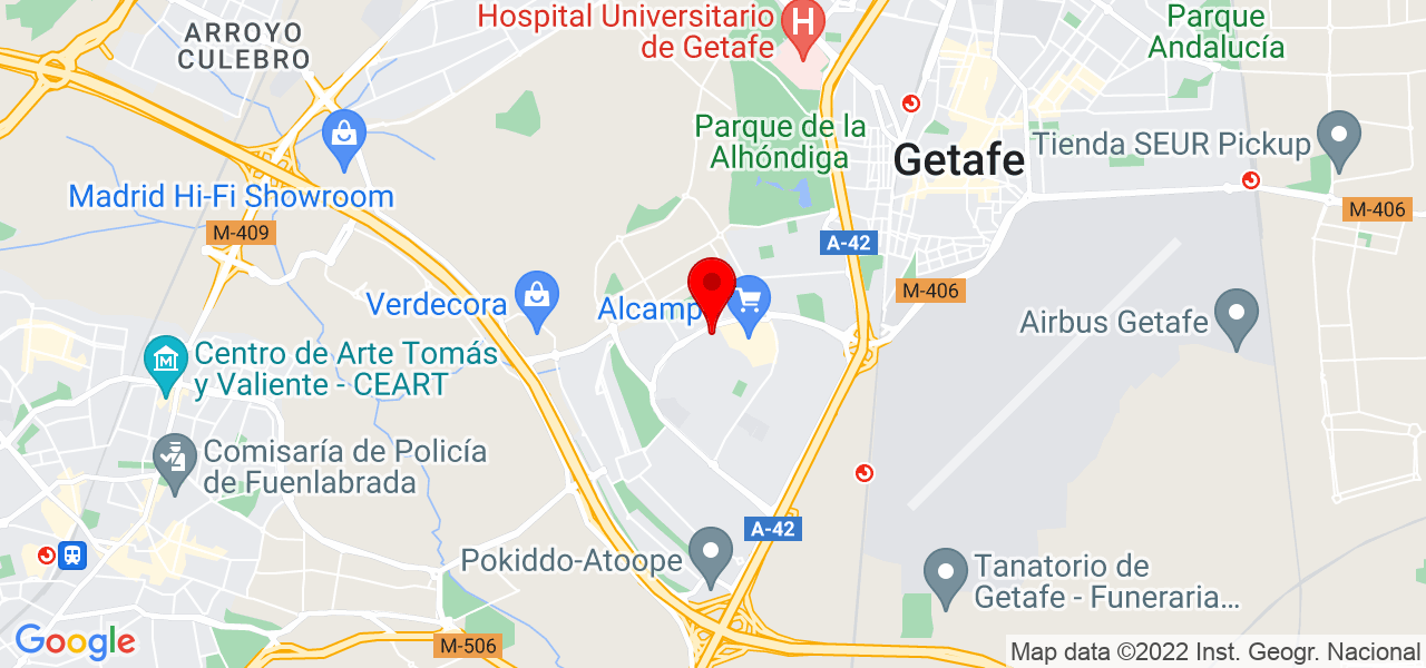 Sandra hoyos - Comunidad de Madrid - Getafe - Mapa