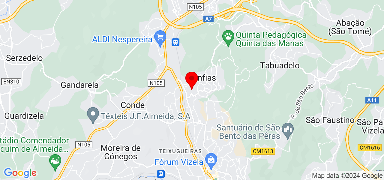 Maria Carneiro - Braga - Vizela - Map