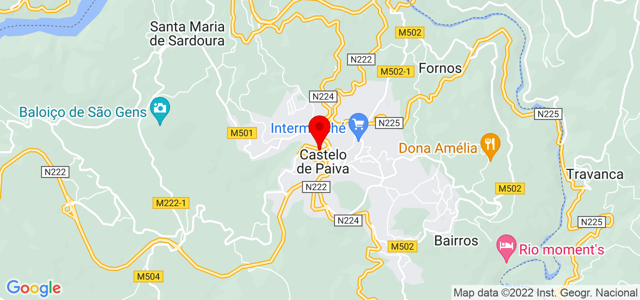 Estudio Pinheiro - Aveiro - Castelo de Paiva - Karte