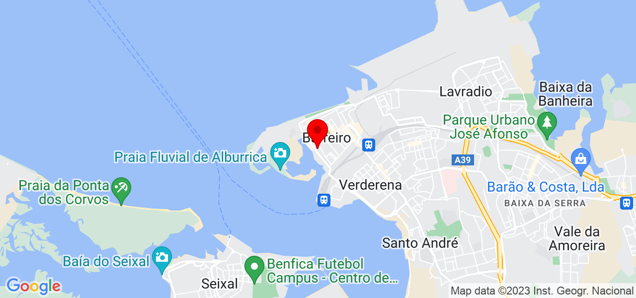 d&eacute;bora lopes - Setúbal - Barreiro - Mapa