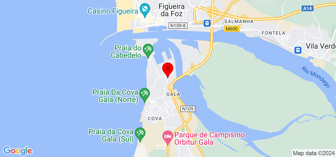 Top&oacute;grafo - Tiago Duarte - Coimbra - Figueira da Foz - Mapa