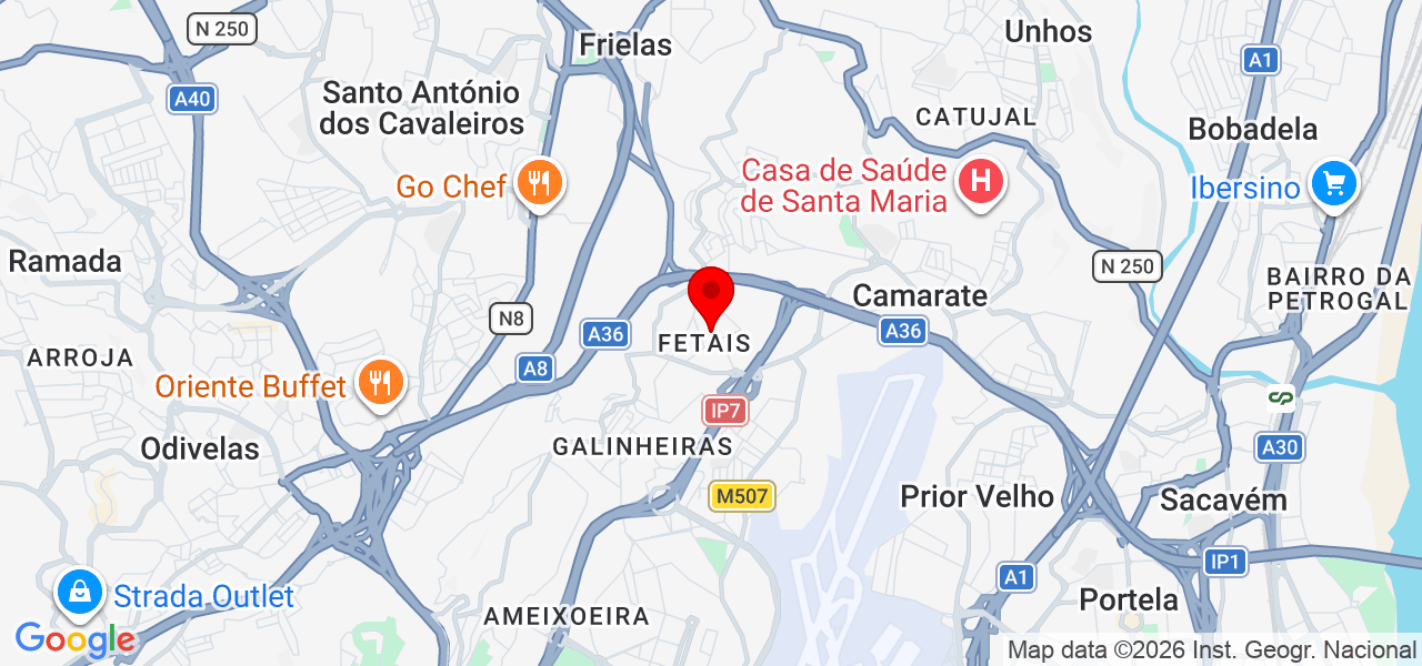 Cosme Santos - Lisboa - Loures - Mapa