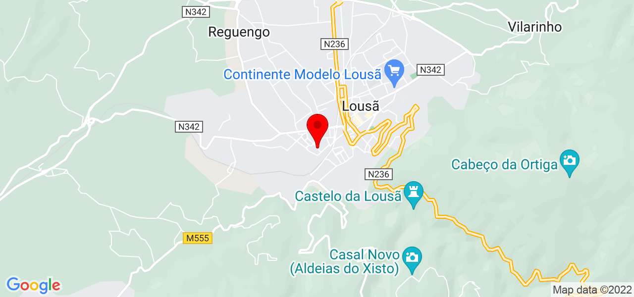Caique - Coimbra - Lousã - Mapa