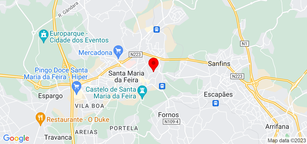 Seeds catering - Aveiro - Santa Maria da Feira - Mapa
