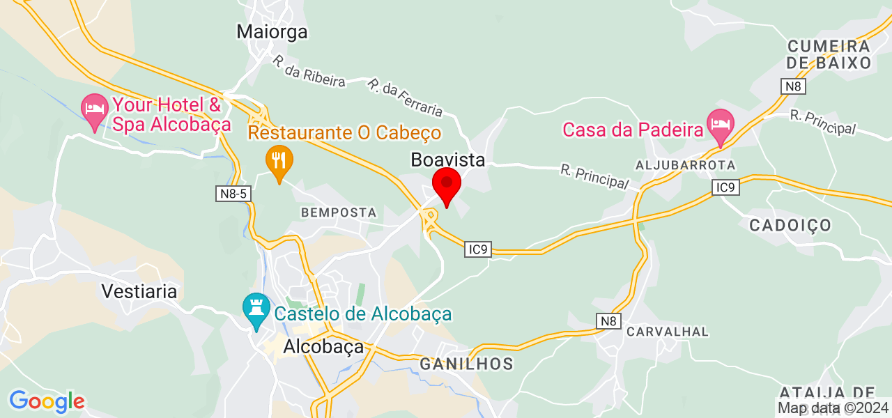 Jaqueline Silva - Leiria - Alcobaça - Mapa