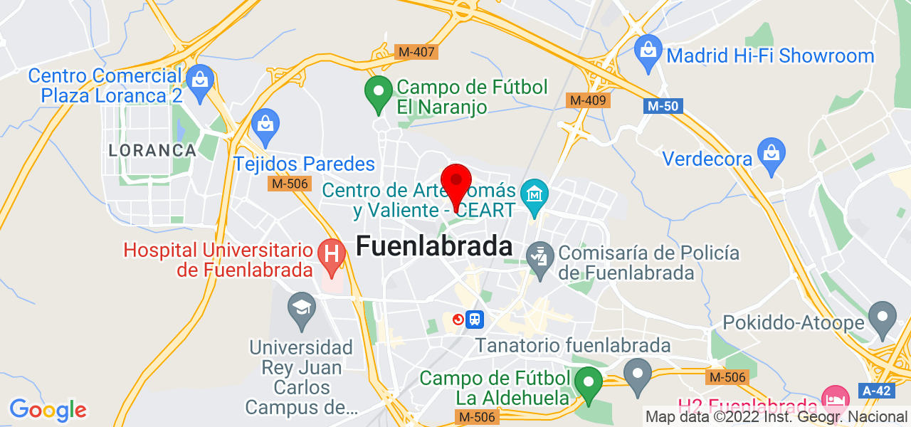 C&eacute;sar Ca&ntilde;izal 2KWOLF DEFENSA PERSONAL - Comunidad de Madrid - Fuenlabrada - Mapa