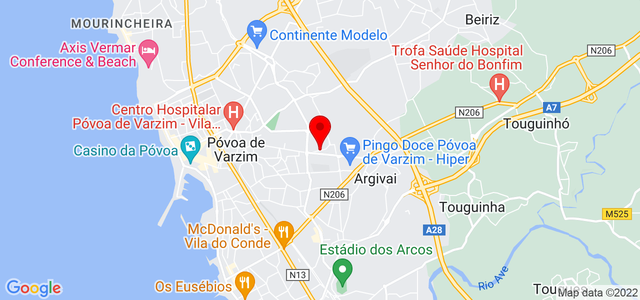 Aurea Ara&uacute;jo - Porto - Póvoa de Varzim - Mapa