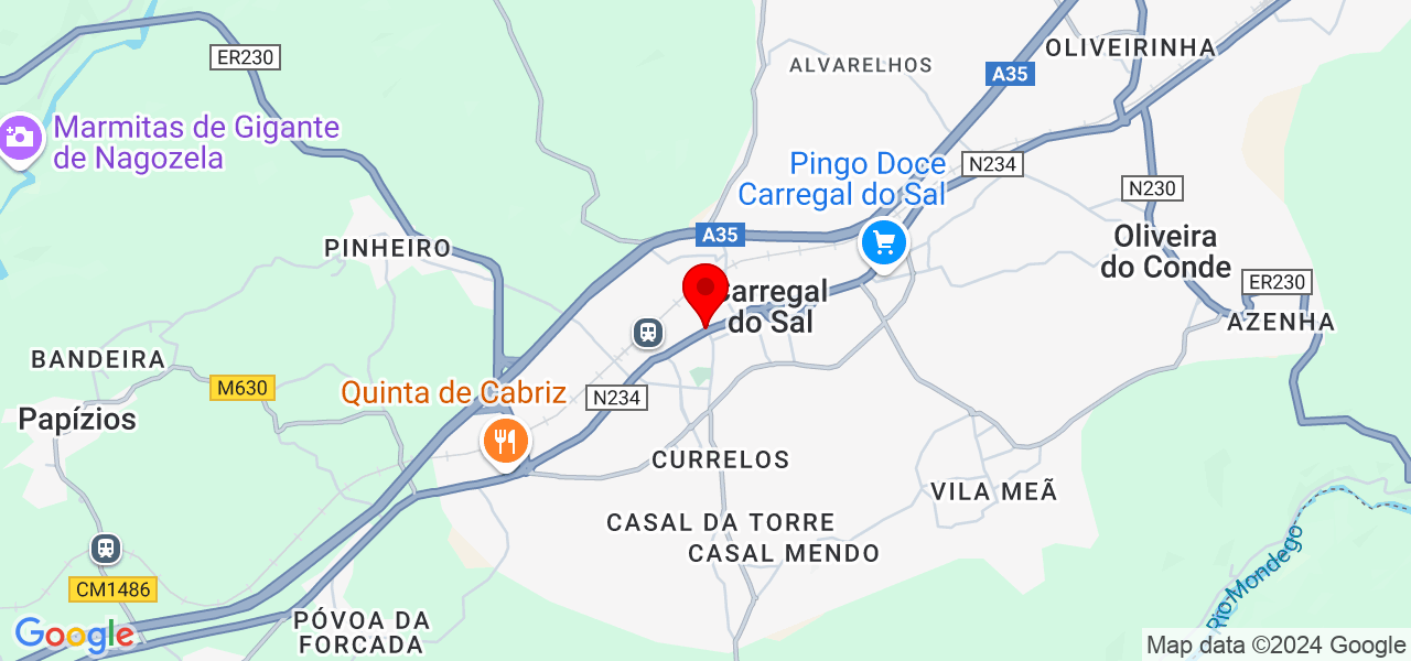 Beatriz Morais - Viseu - Carregal do Sal - Map