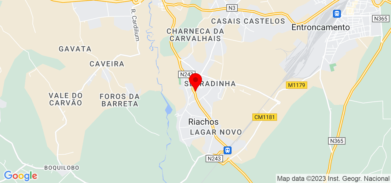 Primos Remodelações - Santarém - Torres Novas - Mapa