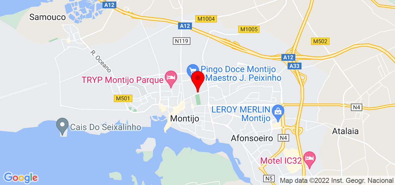 Nuno Pereira - Setúbal - Montijo - Mapa