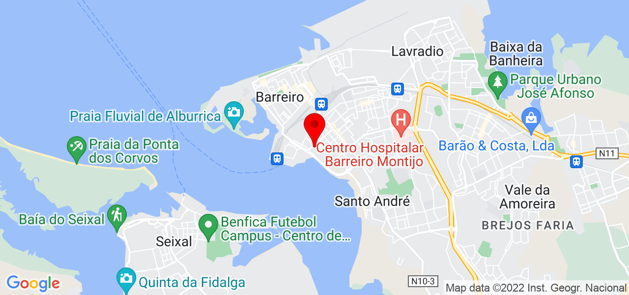 JMC Pinturas - Setúbal - Barreiro - Mapa