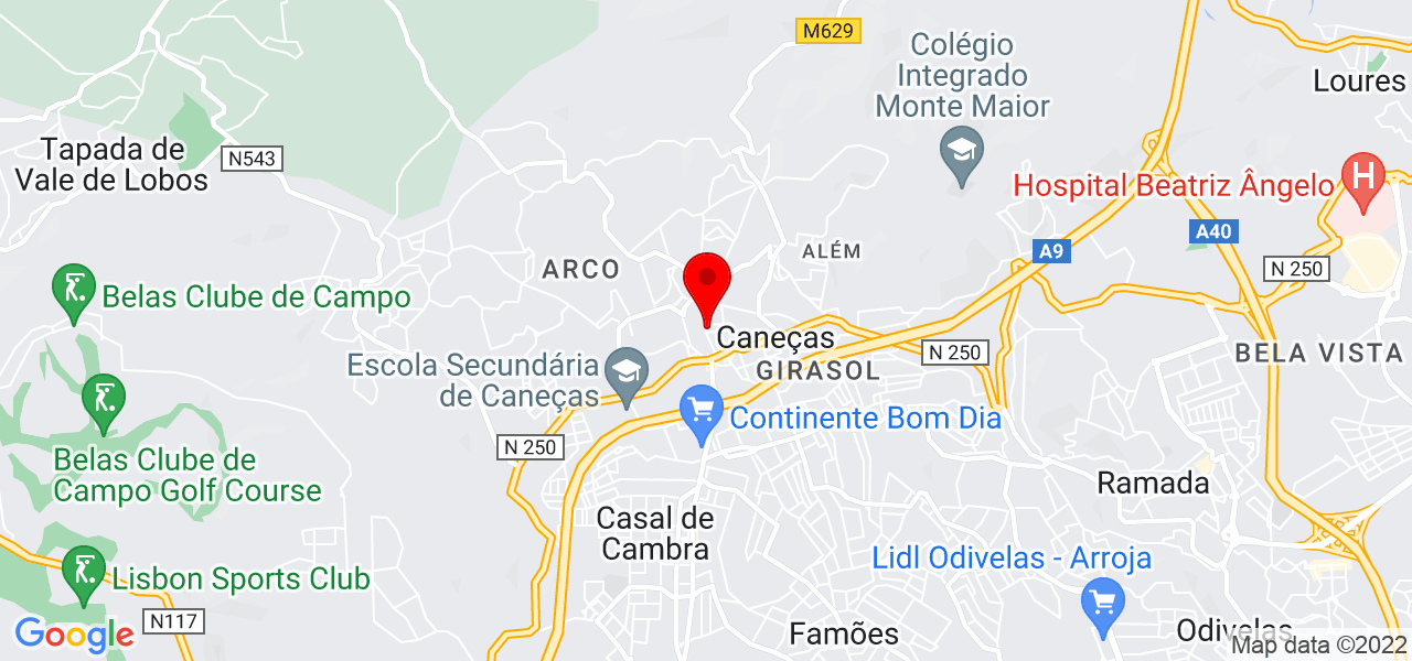 Cici Castro - Lisboa - Odivelas - Mapa