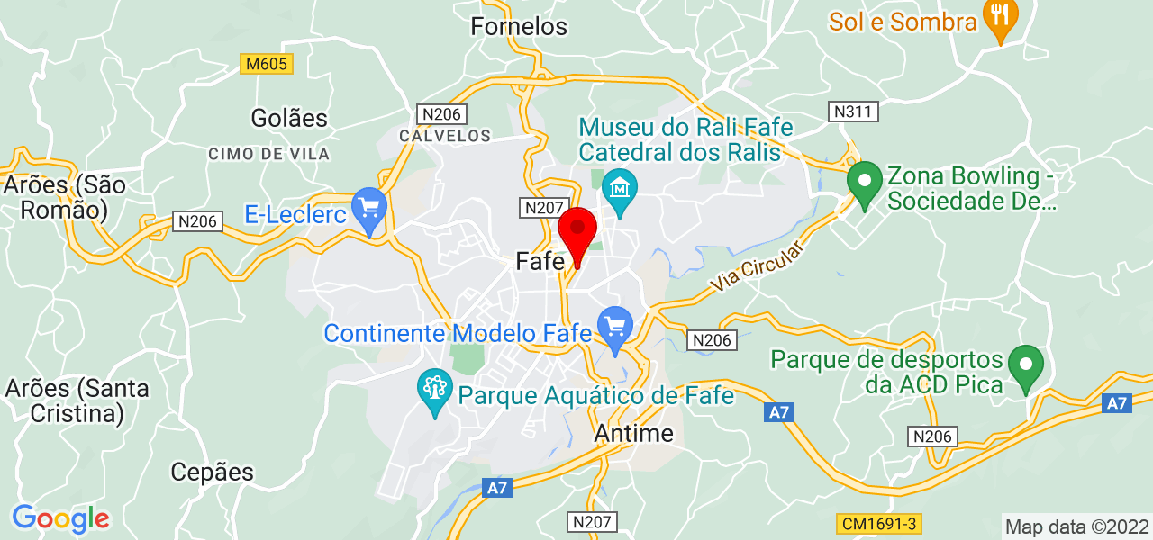 Ivan - Braga - Fafe - Mapa
