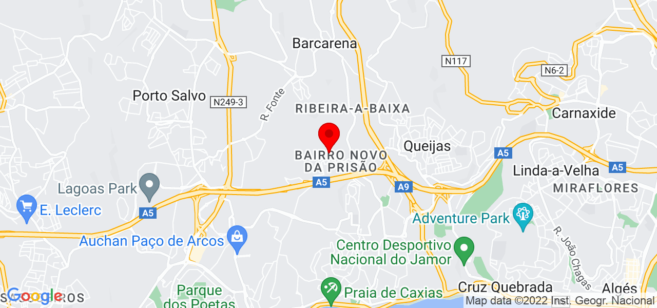 Lucineia - Lisboa - Oeiras - Mapa