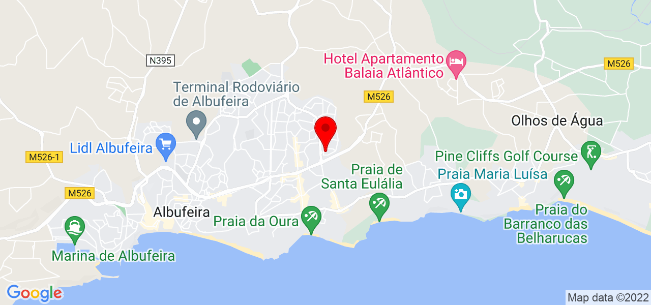 William Morais - Faro - Albufeira - Mapa